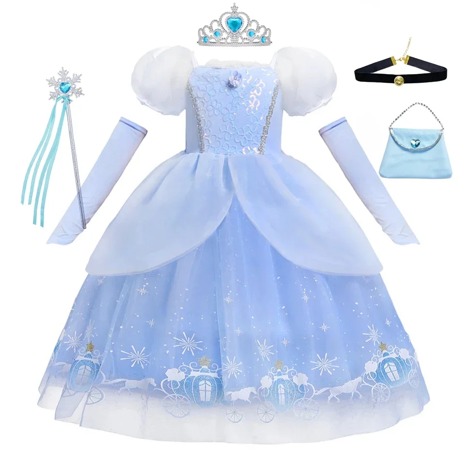 Summer Kids Clothing - Assepoester Prinses Cosplay Jurk voor Meisje