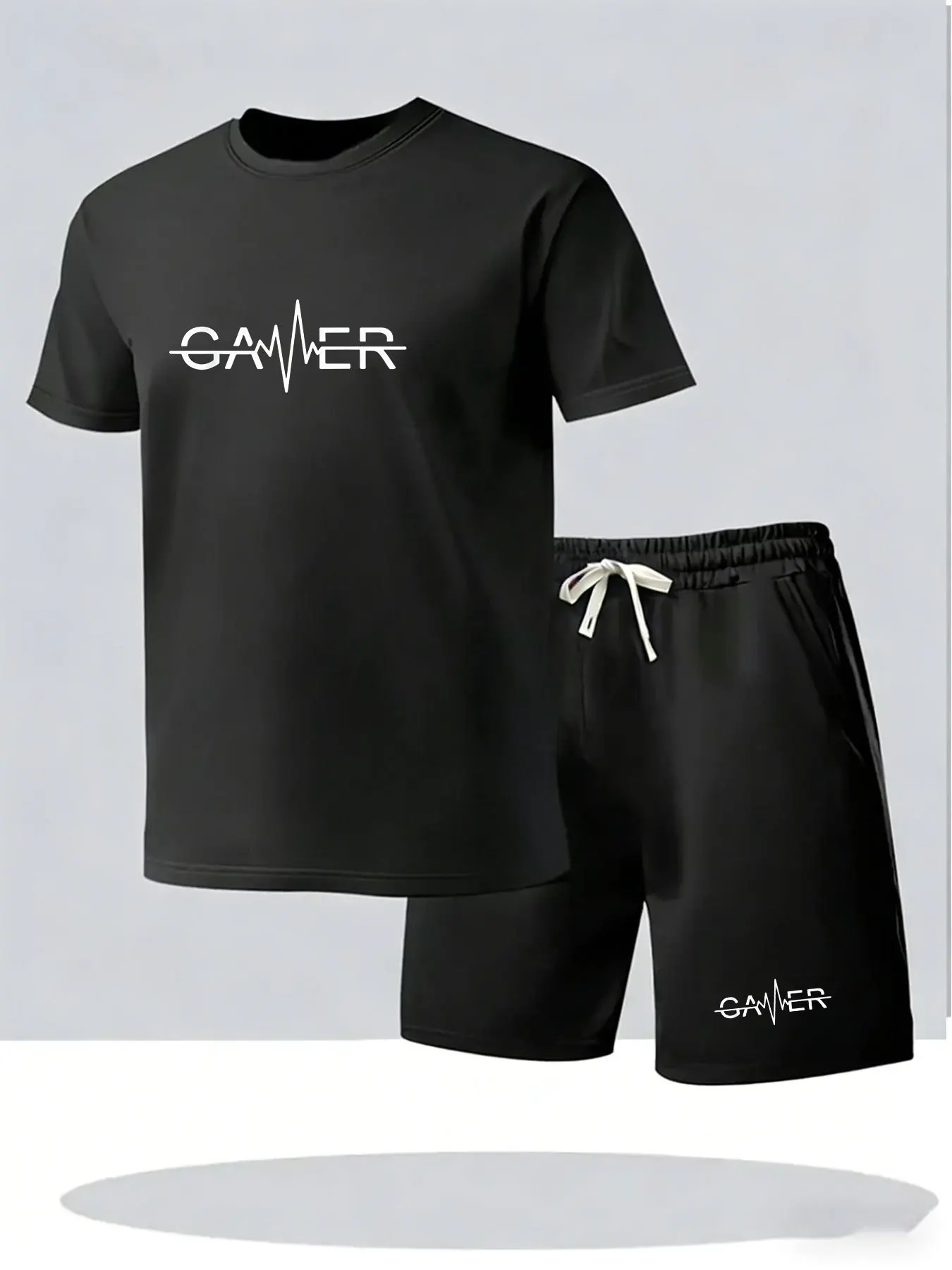 Summer Clothing Outfits - Heren zomeroutfit van 2 delen, T-shirt