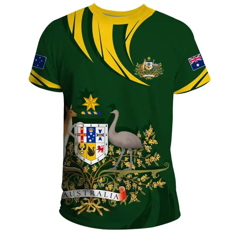 Summer Clothing Australia - 3D Print Australische Vlag T-Shirts Heren