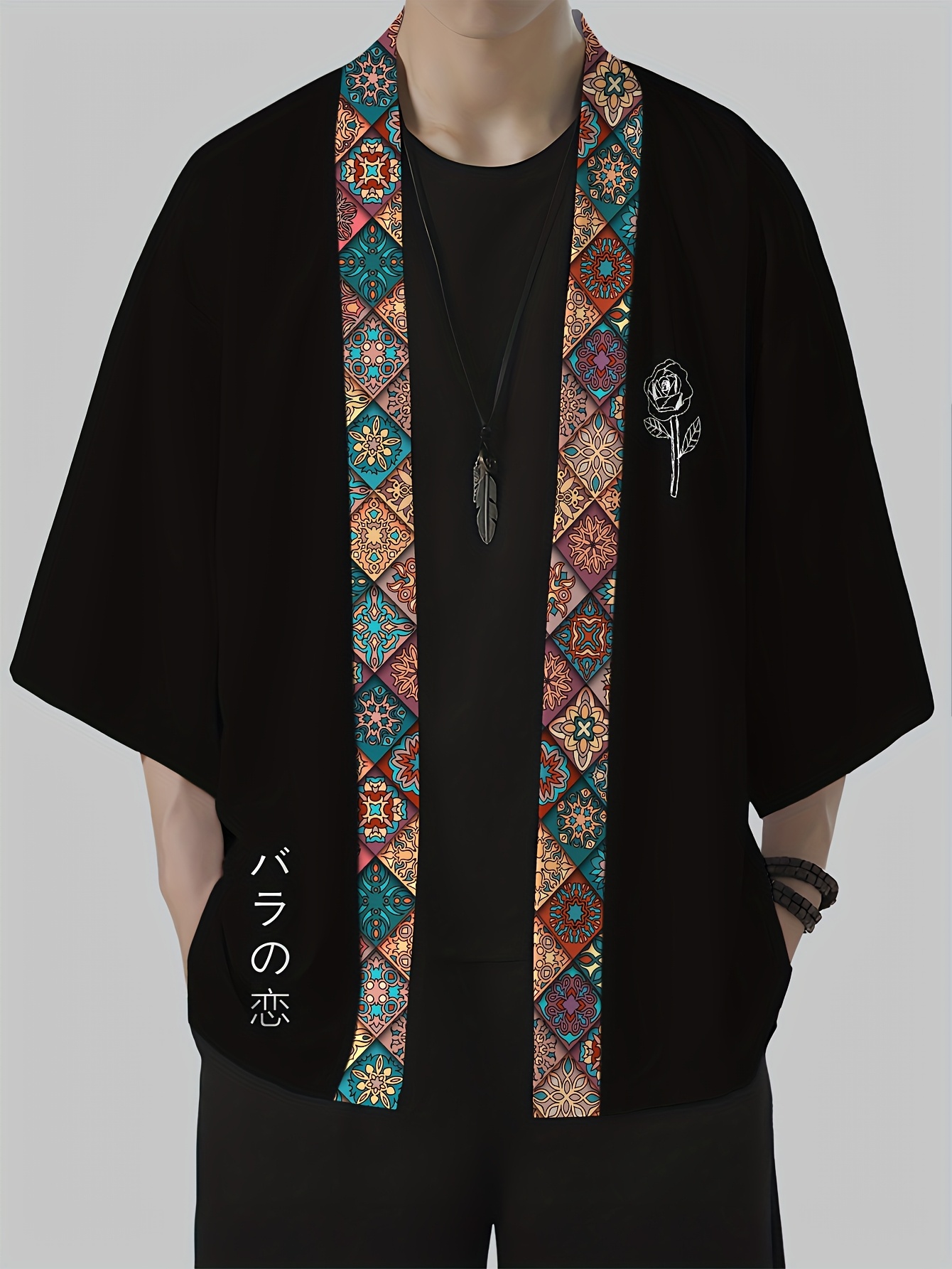 Summer Clothing Design - 2026 Zomer Heren Kimono 3D Geprint