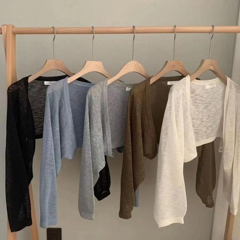Summer Clothing Design - Nieuw dun zonnebrandvest met ruchesontwerp, lange