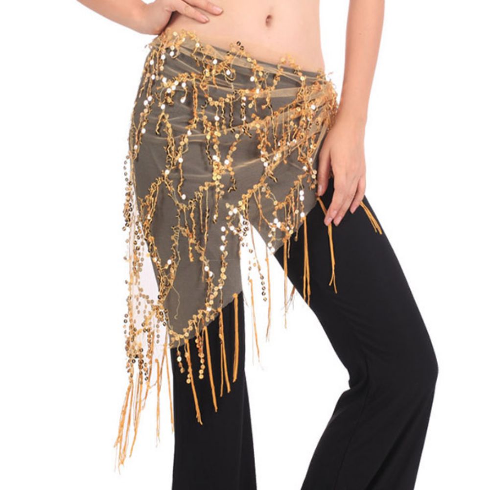 Summer Clothing India - Vrouwen Buikdans Lovertjes Riem Kwastje Taille
