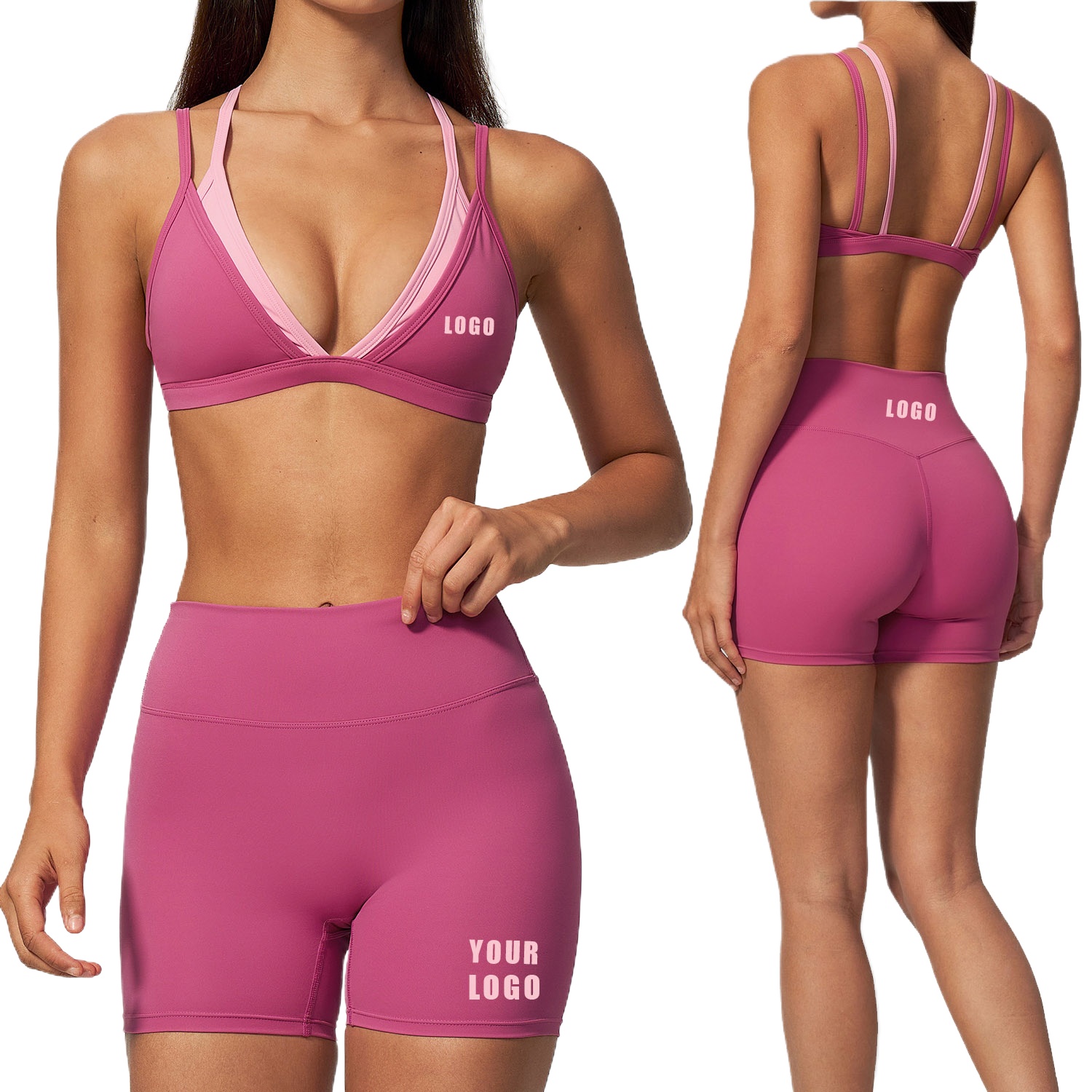 Summer Clothing Logo - Gepersonaliseerde LOGO Dames Yogakleding Naakte Lente