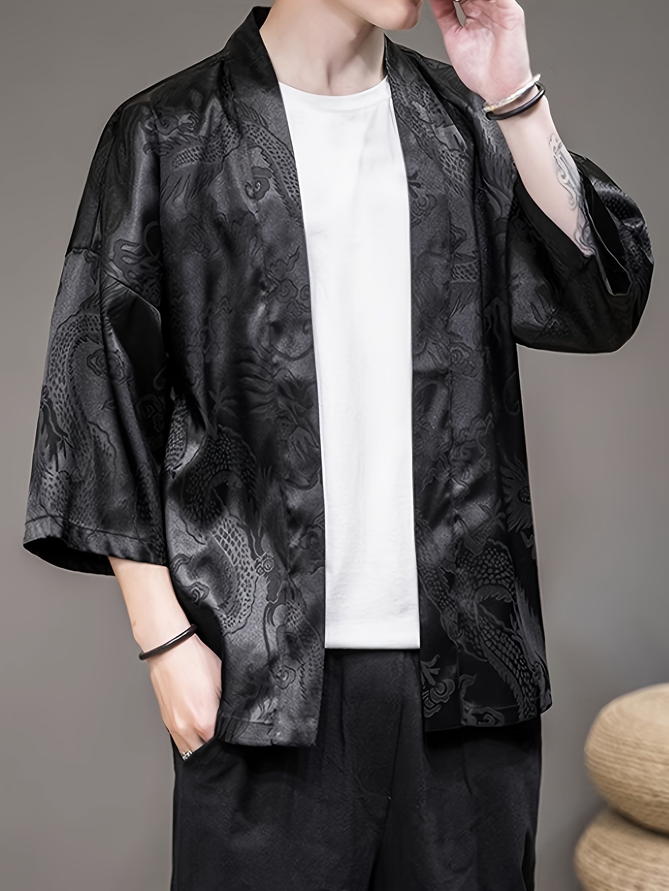 Summer Clothing Design - 2026 Zomer Heren Kimono 3D Geprint
