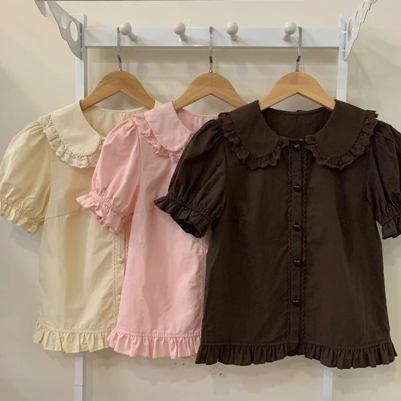 Summer Kids Clothing - Zomer Japanse Kawaii Lolita Shirts Vrouwen