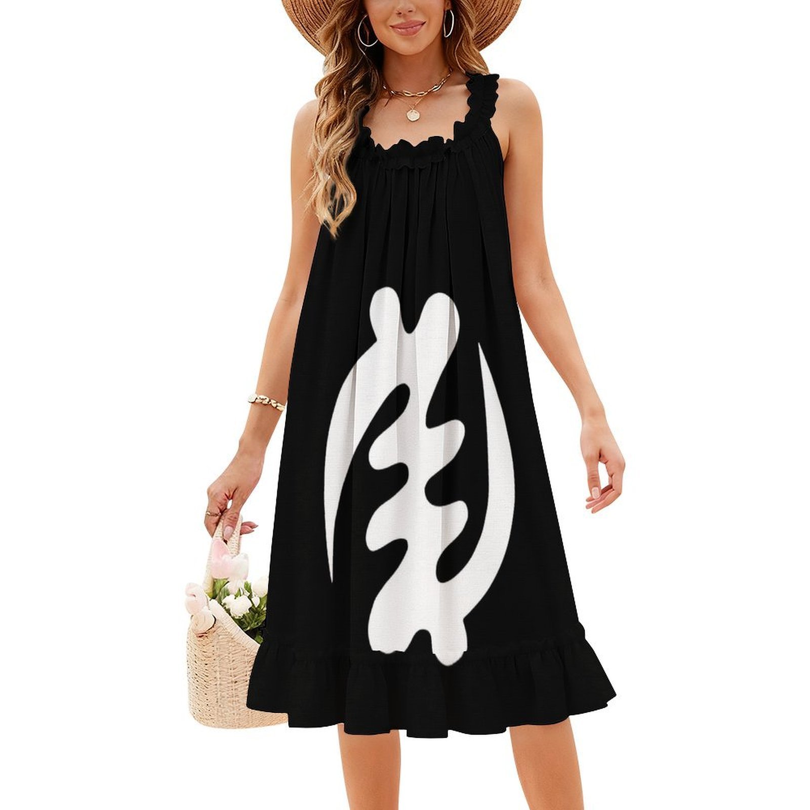 Summer Clothing Design - Gye Nyame Wit Afrocentrisch Ontwerp Afrikaanse