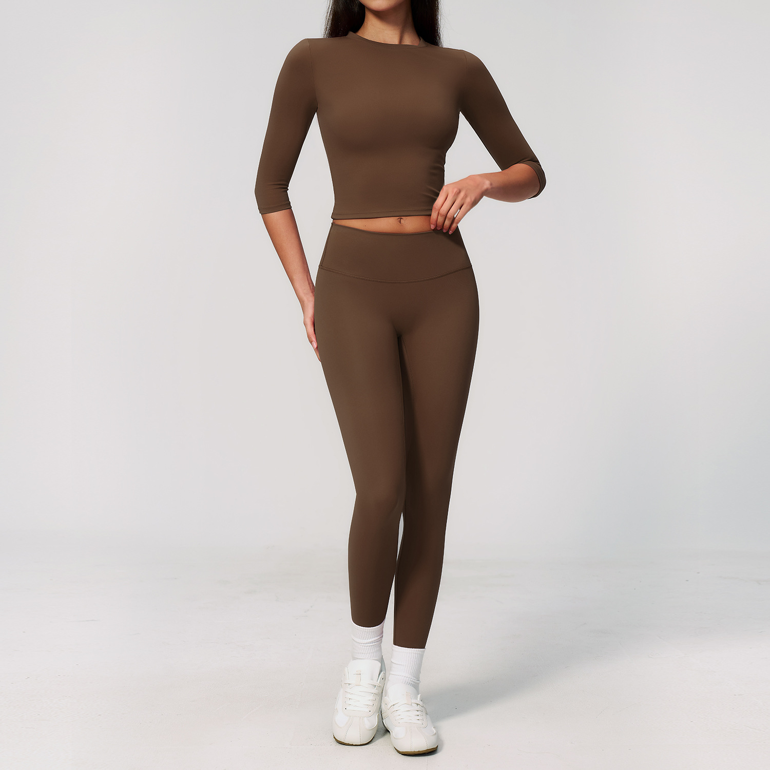 Summer Clothing Logo - Yogapak 2-delig sportset, sneldrogend gymset, dames