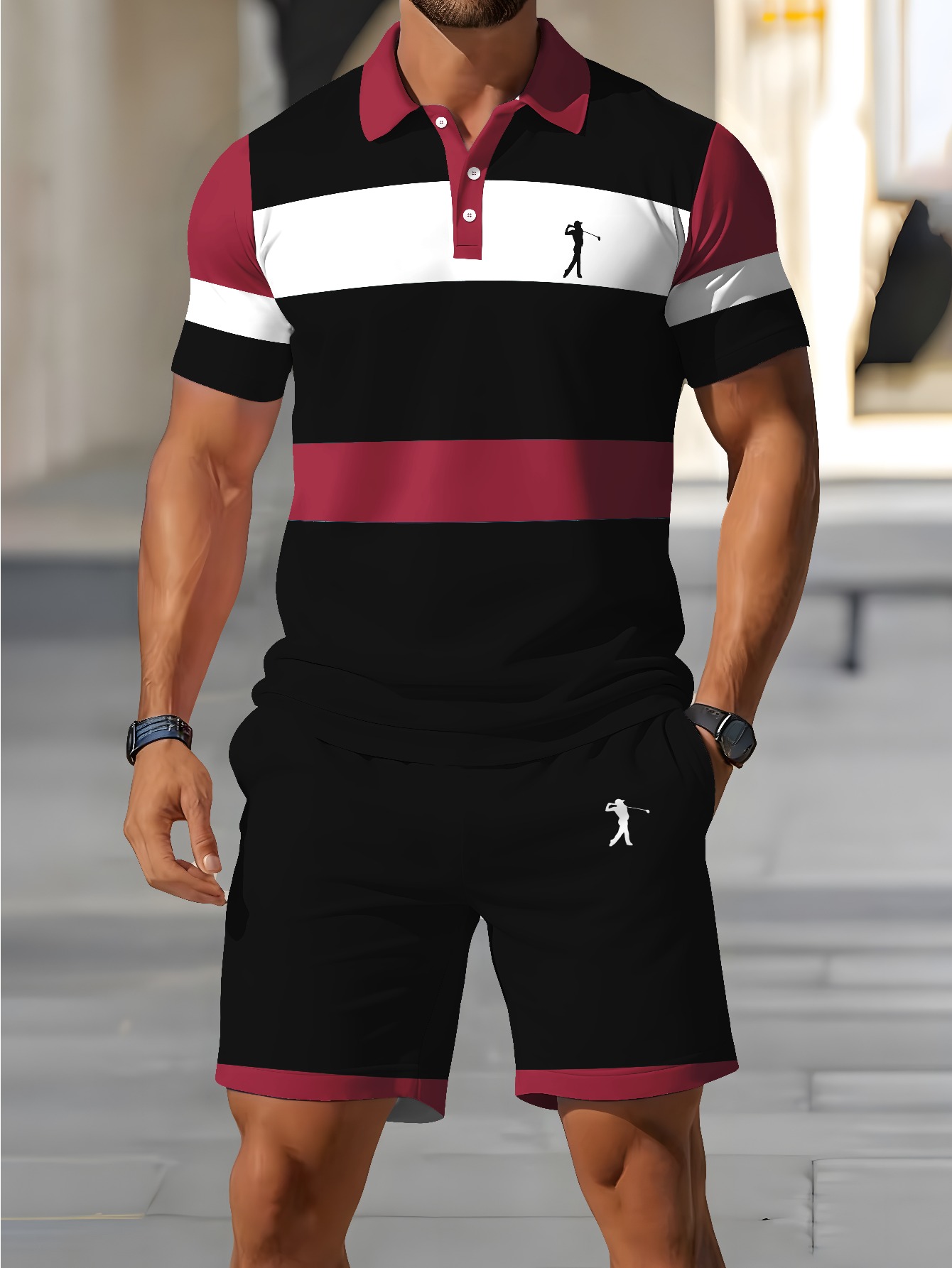 Summer Clothing Design - 2026 Zomer Heren Polo Shirt Set