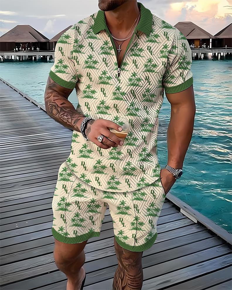 Summer Clothing Styles Men - Herensportpak zomer trainingspak heren set 3D