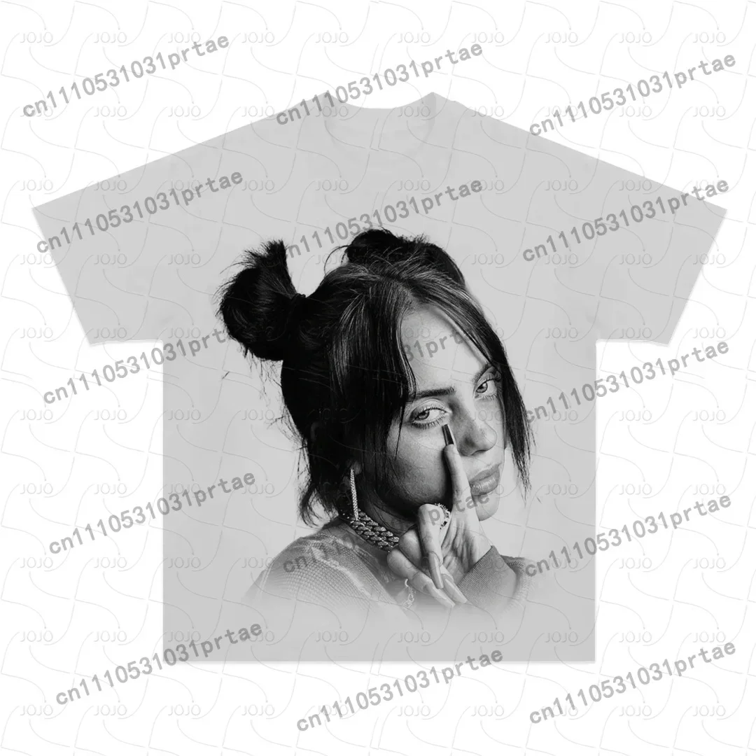 Billie Eilish Retro Patroon T- - Summer Clothing Styles Men recensie en prijs