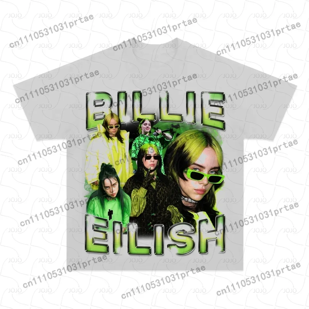 Billie Eilish Retro Patroon T- - Summer Clothing Styles Men recensie en prijs
