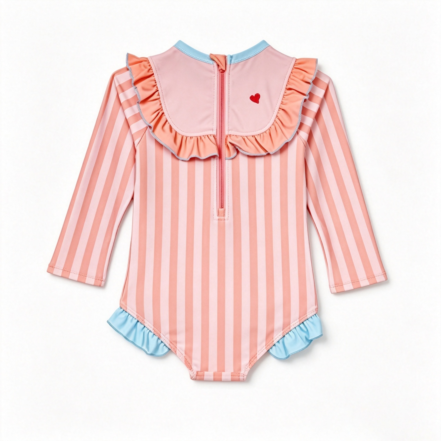Roze gestreept meisjesbadpak m - Rash Guard Long Sleeve recensie en prijs