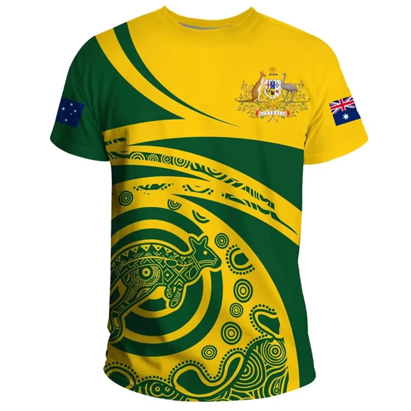 3D Print Australische Vlag T-S - Summer Clothing Australia recensie en prijs