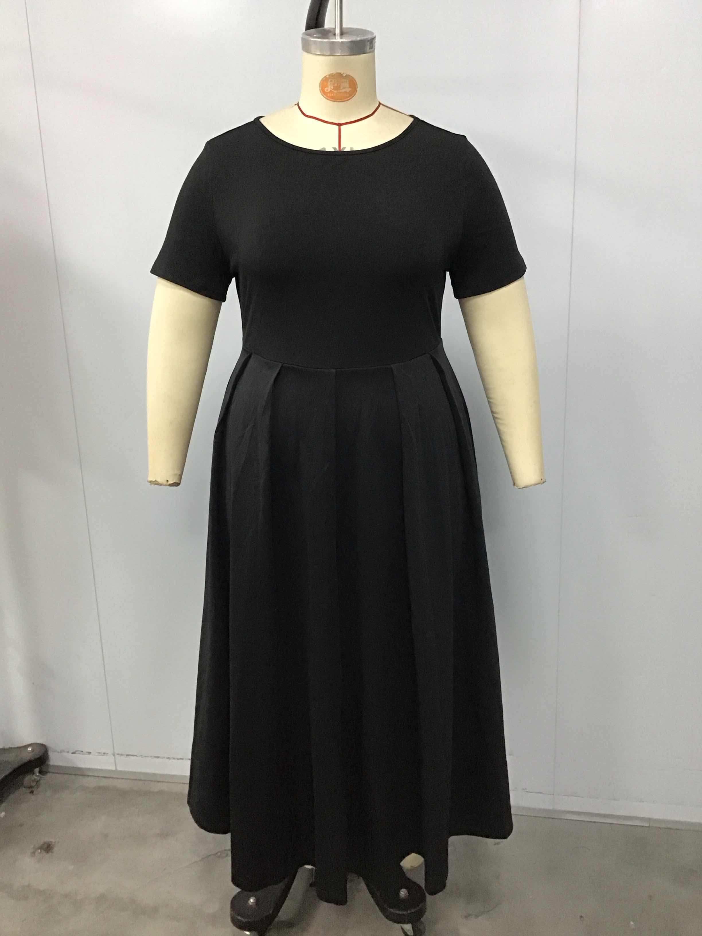 Vrouwen Plus Size Zwarte Jurk  - Summer Clothing For Older Women recensie en prijs