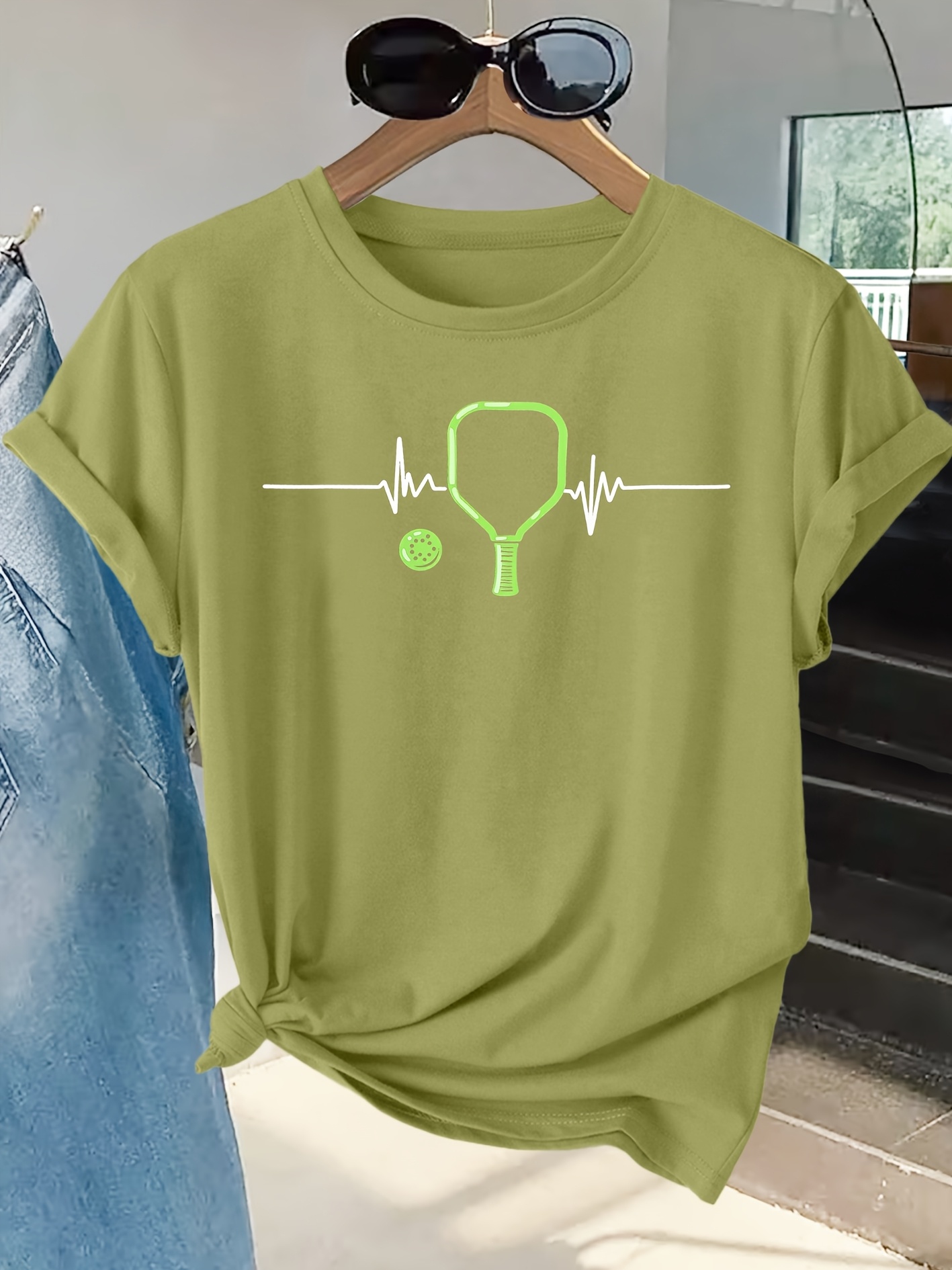 Dames T-shirt Racket Hartslag  - Summer Clothing Pictures recensie en prijs