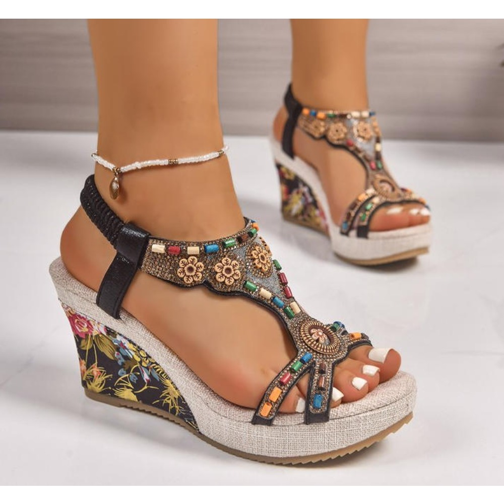 Dames lederen zomermode wedge  - Summer Clothing Petite recensie en prijs