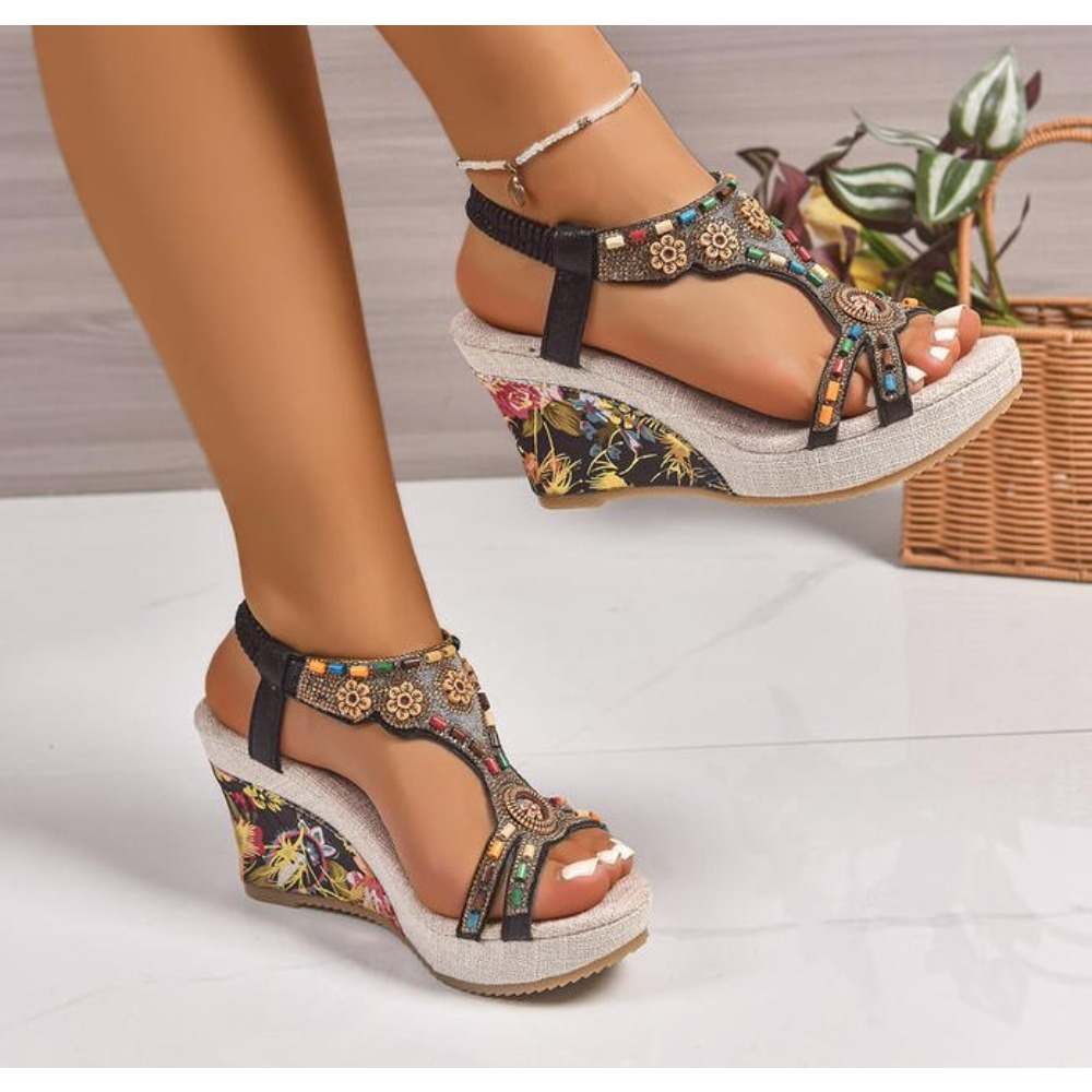 Dames lederen zomermode wedge  - Summer Clothing Petite recensie en prijs