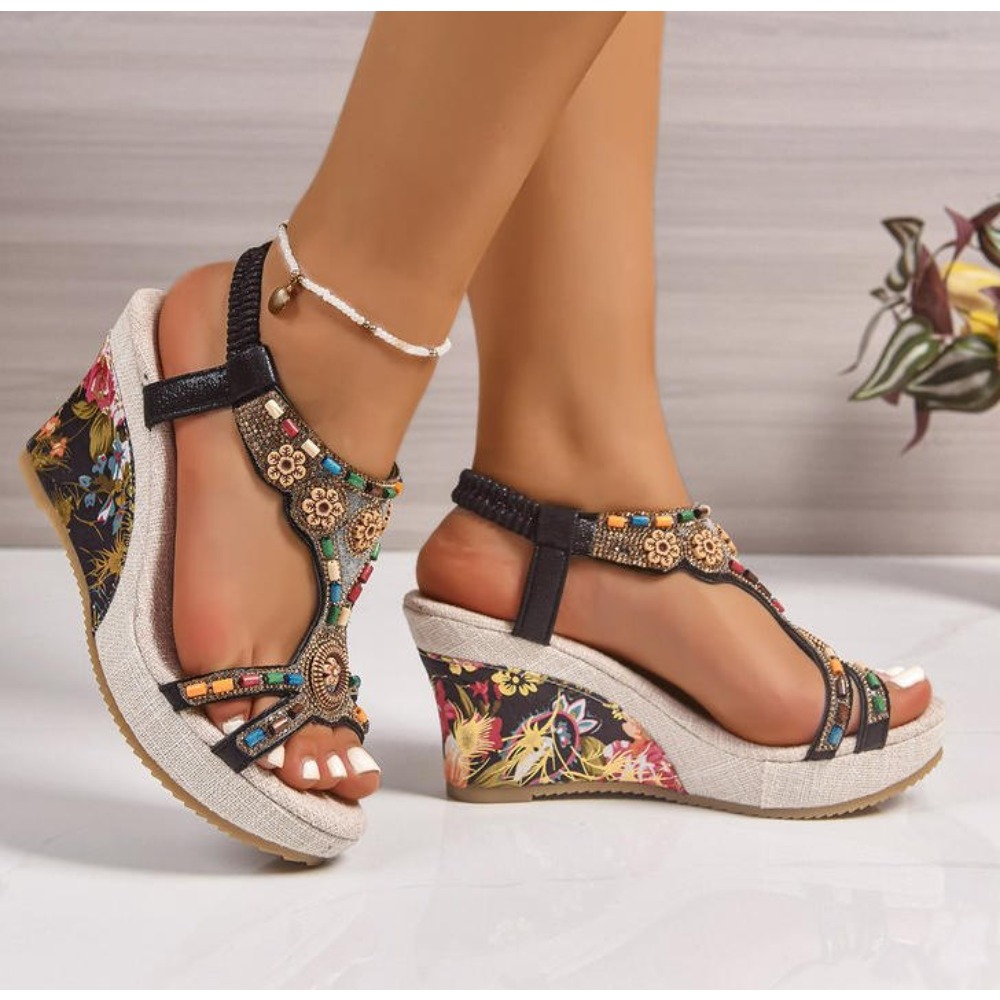 Dames lederen zomermode wedge  - Summer Clothing Petite recensie en prijs
