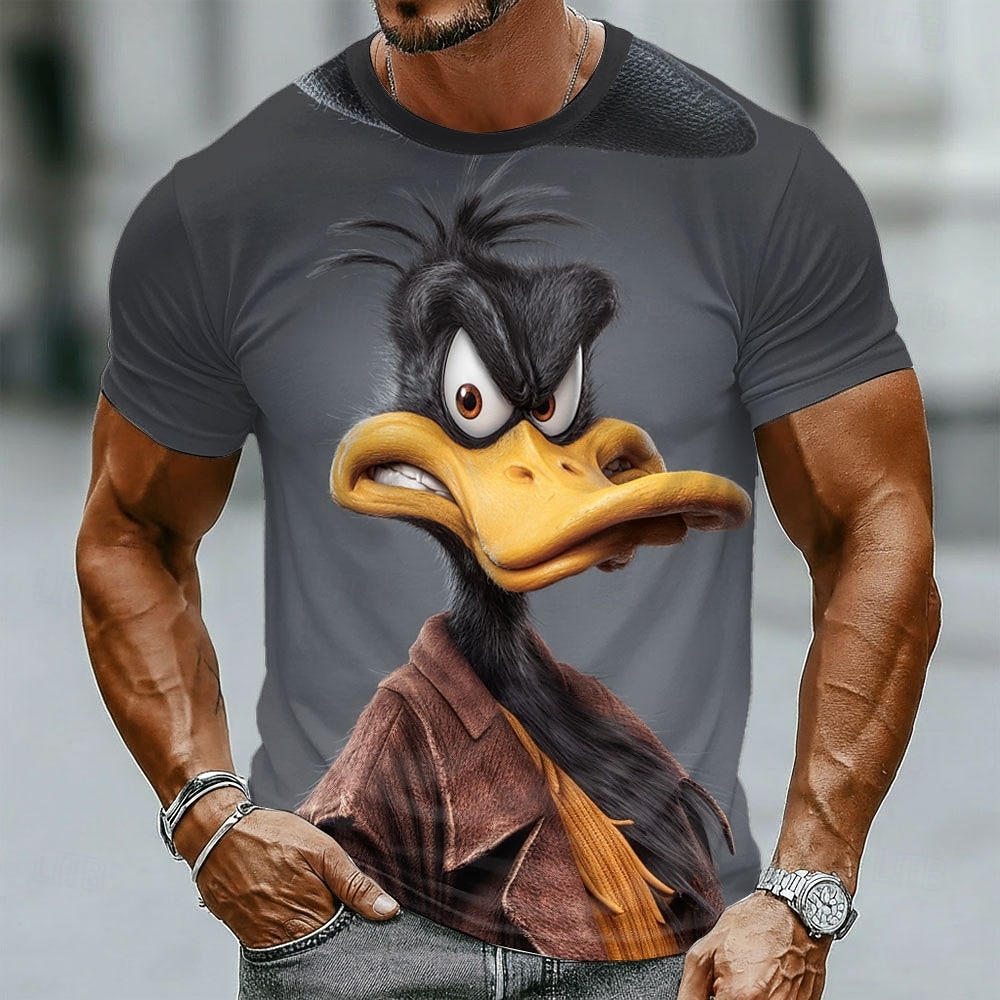 Grappige 3D Grumpy Black Duck  - Summer Duck Clothing recensie en prijs