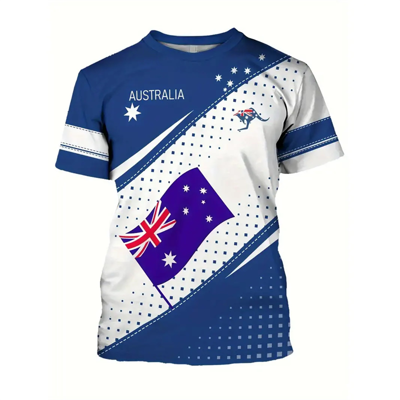 Australië Nationale Vlag T-Shi - Summer Clothing Australia recensie en prijs
