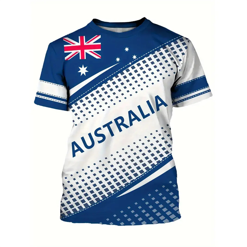 Australië Nationale Vlag T-Shi - Summer Clothing Australia recensie en prijs