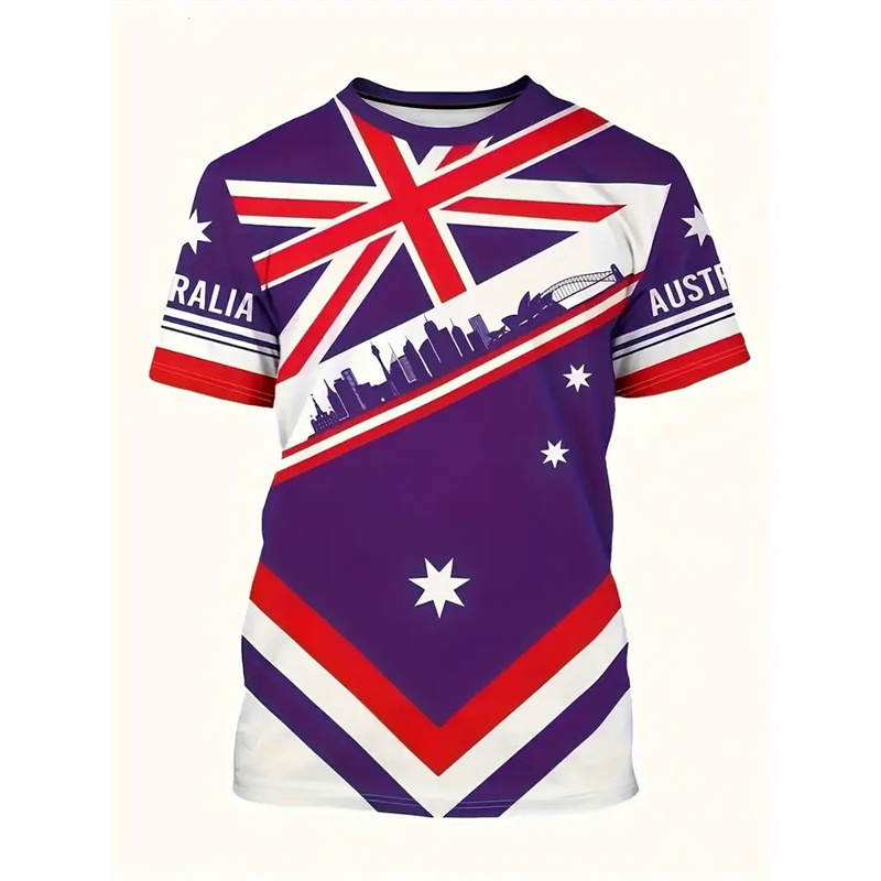 Australië Nationale Vlag T-Shi - Summer Clothing Australia recensie en prijs