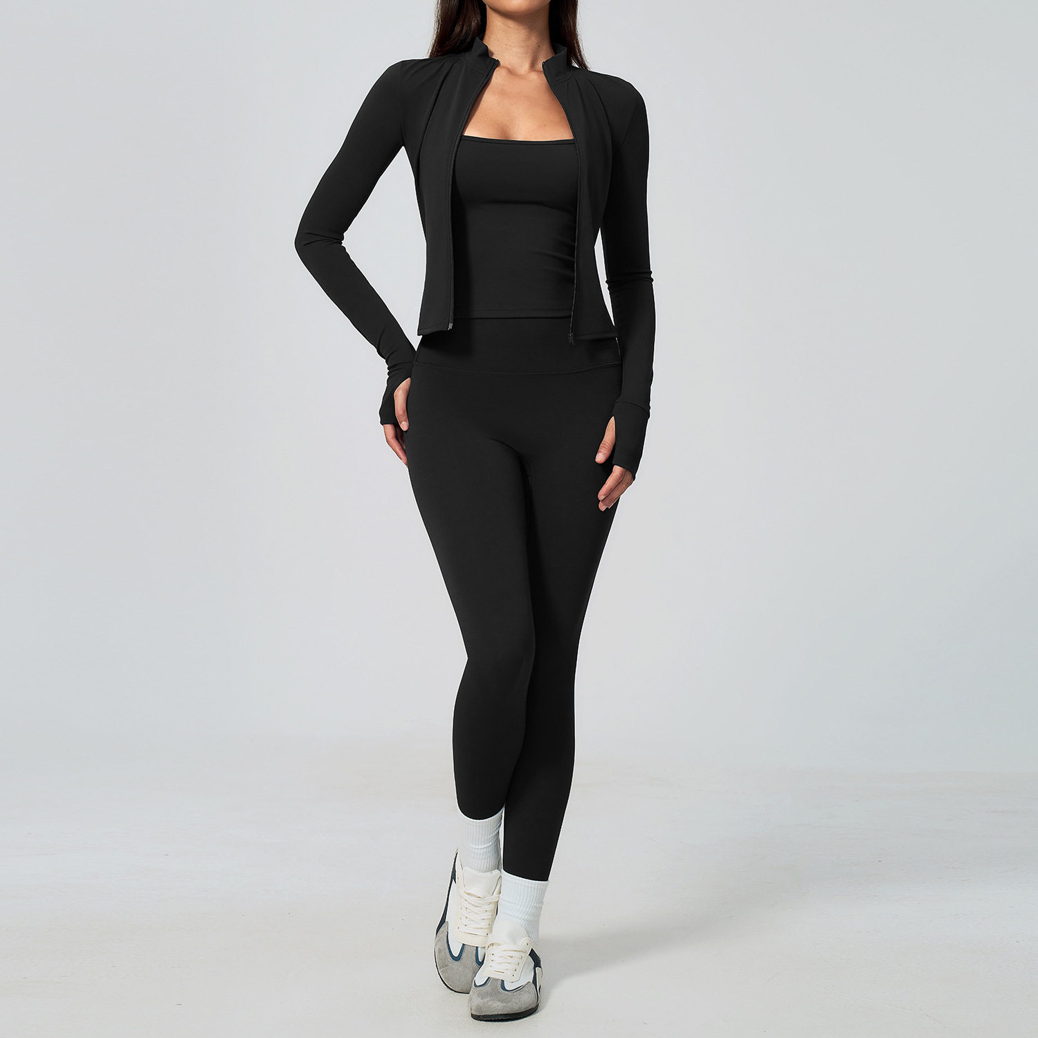 Dames Yoga Set 3-delig Workout - Summer Clothing Logo recensie en prijs