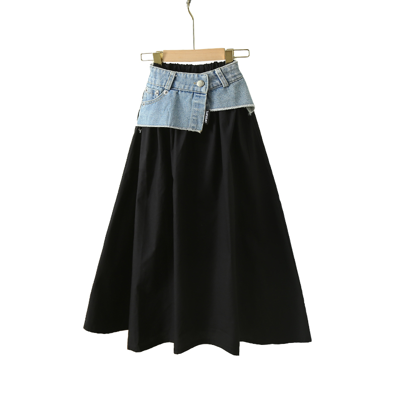 Koreaanse kind lange patchwork - Summer Clothing Teen Girls recensie en prijs