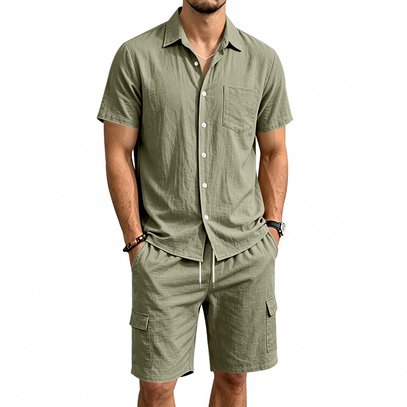 Heren zomer Amerikaans linnen  - Linen Shorts Men recensie en prijs